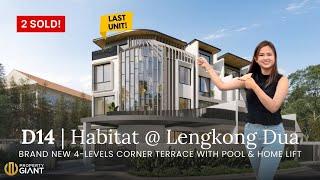 2 Sold! LAST Unit Brand-New Corner Terrace: Habitat @ Lengkong Dua