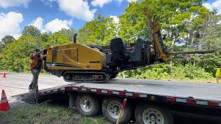 A day of directional drilling for fiberoptic internet