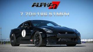 AMS Alpha Omega Resets GT-R ¼ Mile Record: 7.70@186mph!