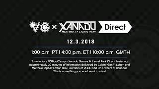 VGBootCamp x Xanadu Games Direct | 12.3.2018