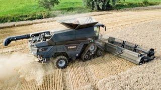 Fendt IDEAL 10T + Claas Lexion 460 bei der Weizenernte