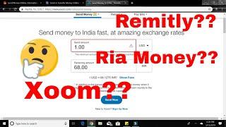 3 Best ways to send money to India from USA in less than 1 day || Xoom Vs Ria Money Vs Remitly |