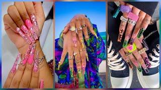 Extravagant Nail Designs | TikTok’s Fancy Acrylic ￼Nails Compilations