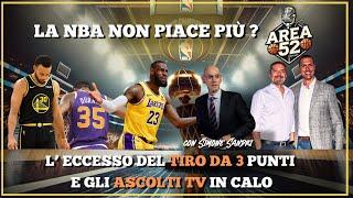 NBA 24/25 - La crisi della NBA tra eccesso del tiro da 3 e calo di ascolti TV.