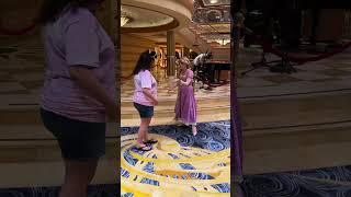 Meeting Rapunzel #shorts #disneycruise #disney