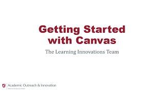 Getting Started With Canvas