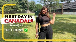 My First Day in CanadaVlog | Things to get done on your first day | Manvi Gangwani