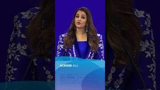 Aishwarya Rai Bachchan's SPEECH At The Global Women Forum 2024 | #shorts #bollywood #speech