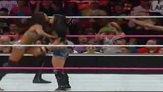 Alicia Fox towers over Aj Lee