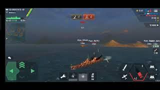 Battle Of Warships | USS BROOKLYN vs HORNET & KONGO