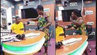 Woman slaps husband on TV after he accused her of keeping faeces and urine in their room. #Ghana