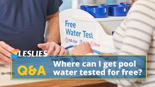 Q&A: Where Can I Get My Pool Water Tested For Free? | Leslie's