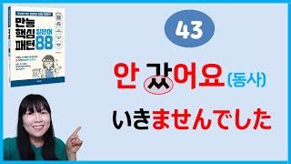 [만능핵심 일본어패턴 88] 43. 동사+ませんでした