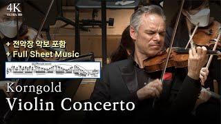 [4K][NoAds][SheetMusic] Korngold - Violin Concerto(Benjamin Schmid)