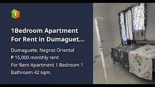 1Bedroom Apartment For Rent in Dumaguete Negros Oriental