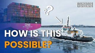 How small tugboats move massive ships