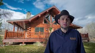 Amish Log Chalet, Swiss Chalet, Meadowlark Log Homes