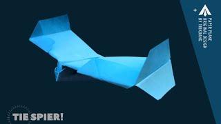 How to make a Paper Airplane that Flies - Origami Plane - Tie Spier