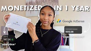 MY FIRST YOUTUBE PAYCHECK | How I Got Monetized In 1 Year Under 18 In 2023