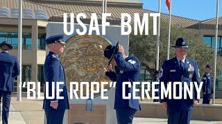 USAF Master Military Training Instructor "Blue Rope" Ceremony