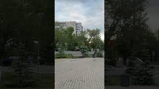#Панорама Оренбурга - #Памятник святому преподобному Сергию Радонежскому / #оренбург #сквер
