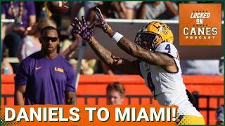 Miami Hurricanes land LSU transfer WR CJ Daniels! | Next Portal targets???