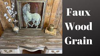 Creating a Faux Wood Grain Using Dixie Belle Paint Products