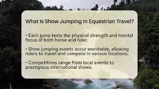 What Is Show Jumping In Equestrian Travel? - Resort 2 Travel