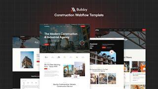 Buildzy - Construction Website Template | Webflow Construction Website Template