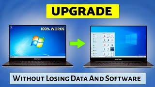 Windows 7 To Windows 10 Free Upgrade Without Losing Data!! (Easiest Way) 2024