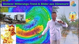 Bilder vom Sturmhochwasser aus Dänemark & Großwetterlagen-Entwicklung bis in den November. Regen!