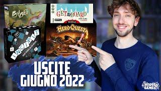 I Giochi da Tavolo in USCITA a GIUGNO 2022 | GIOCHI per TUTTI i GUSTI