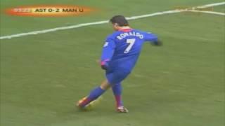 Cristiano Ronaldo rabona pass vs Aston Villa