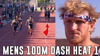 LOGAN PAUL pulls hamstring and loses $100,000 in Mens 100m Dash