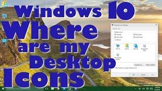 Windows 10 - Where is My Computer and My Documents Desktop Icons