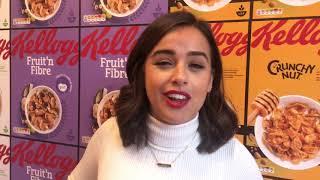 Georgia May Foote at Kellogg's cereal cafe launch Manchester