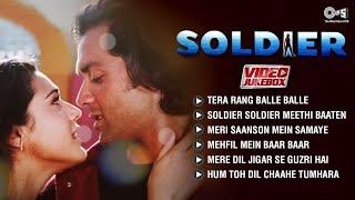 SOLDIRE: Full Movie Songs | Bobby Deol | Preity Zinta | Soldier (1998) | Nostalgia Hindi Album Songs