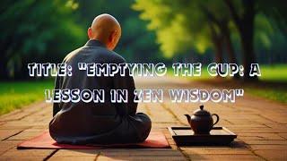 TITLE: Emptying The Cup  A LESSON IN ZEN WISDOM