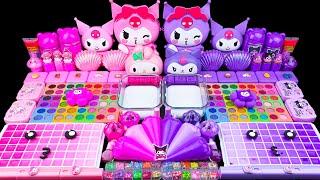  PINK vs PURPLE KUROMI SLIME  30 Minutes Satisfying Slime Mixing, with Eyeshadow | Tana Slime ASMR