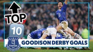 TOP 10 MERSEYSIDE DERBY GOALS AT GOODISON! | CAHILL, LUKAKU, ARTETA