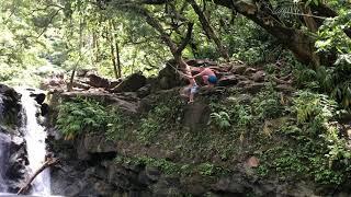 Road to Hana waterfall rope swing