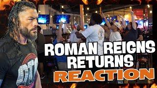 Wrestling Fans Reaction To Roman Reigns Return At WWE SummerSlam!