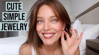 My Jewelry Collection | Where I Get My Jewelry | Cute, Simple Jewelry | Model Emily DiDonato