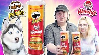 Pringles Wendy's Spicy Chicken Sandwich Review 