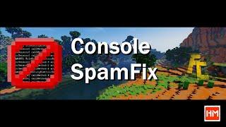 Как убрать спам в консоли на сервере Майнкрафт? Как скрывать ошибки. Плагин Console Spam Fix.