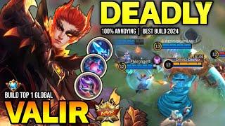 VALIR BEST BUILD 2024 | BUILD TOP GLOBAL VALIR GAMEPLAY | MOBILE LEGENDS