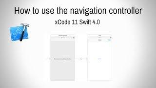 How To Use the Navigation Controller in xcode