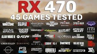 RX 470 Test in 45 Games in 2024 - FSR 2 & FSR 3 FG OFF/ON