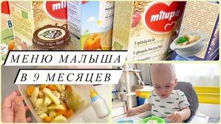 МЕНЮ МОЕГО РЕБЁНКА В 9 МЕСЯЦЕВ