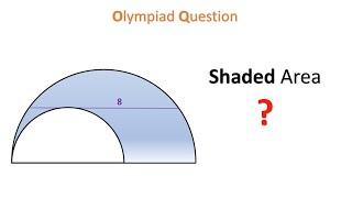 Can You Find Sahded Area ? A question from Israel. Math olympiad problems.ISRO